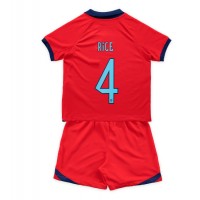 Anglicko Declan Rice #4 Vonkajší Detský futbalový dres MS 2022 Krátky Rukáv (+ trenírky)